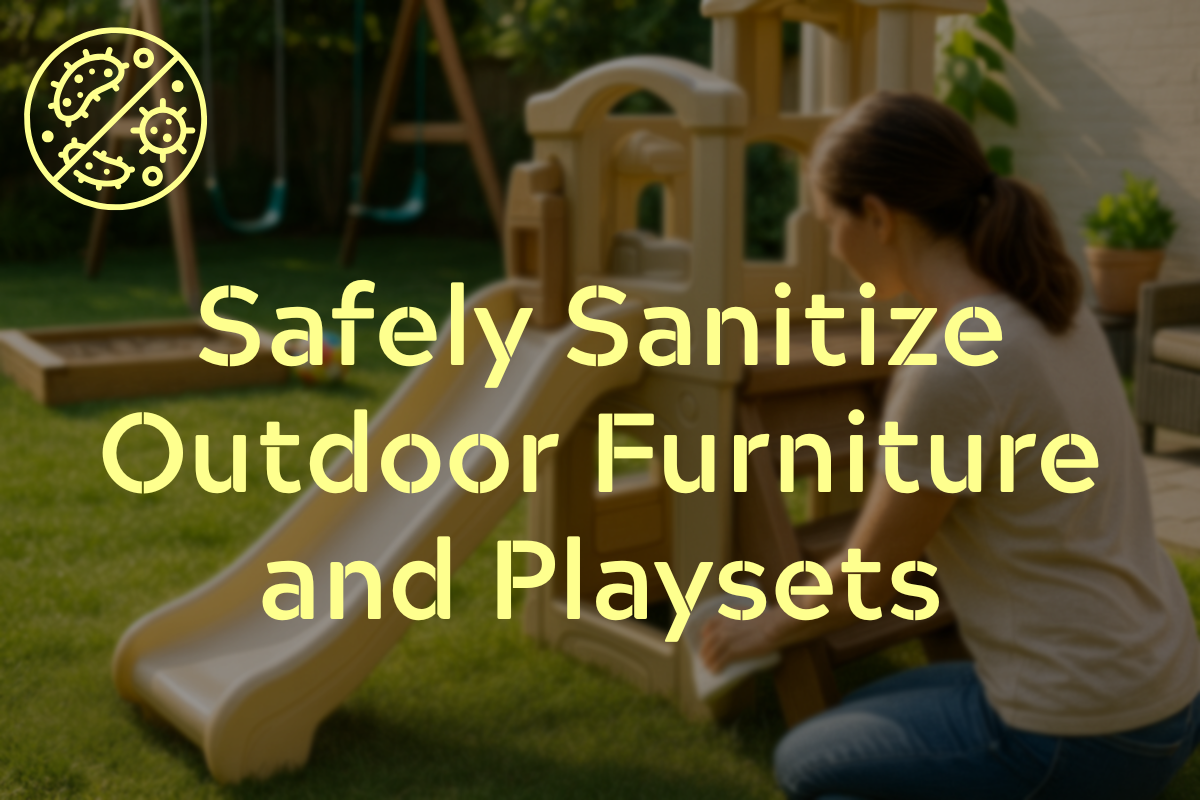 How to Clean Outdoor Furniture and Playsets the Natural Way