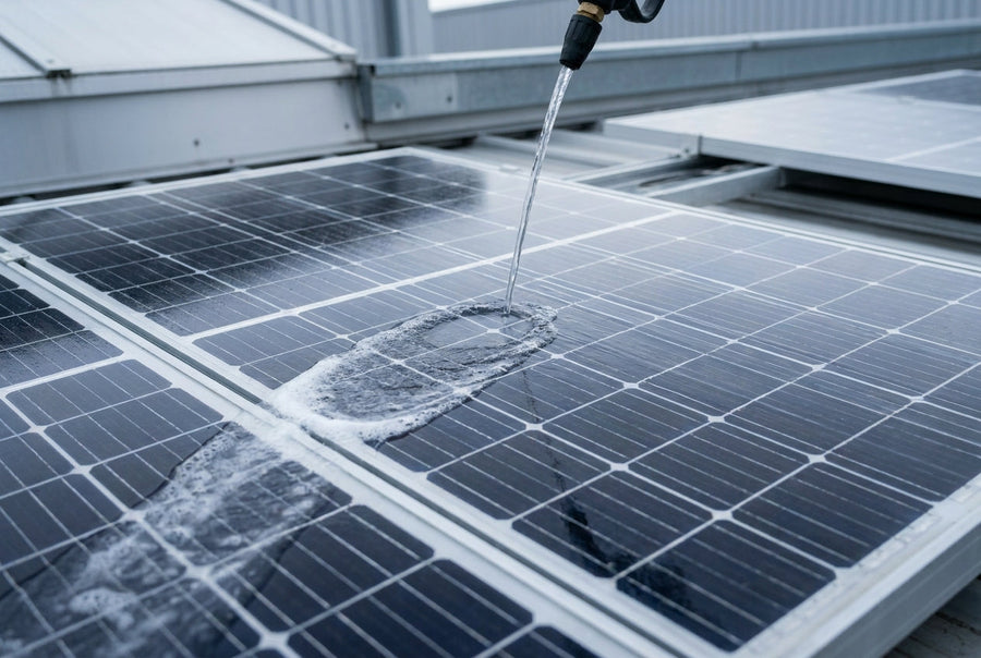 Sustainable Cleaning for Solar Panels: Enhancing Energy Efficiency and Longevity header image