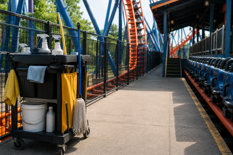 Spinning Clean: Advanced Cleaning for Theme Parks and Entertainment Attractions