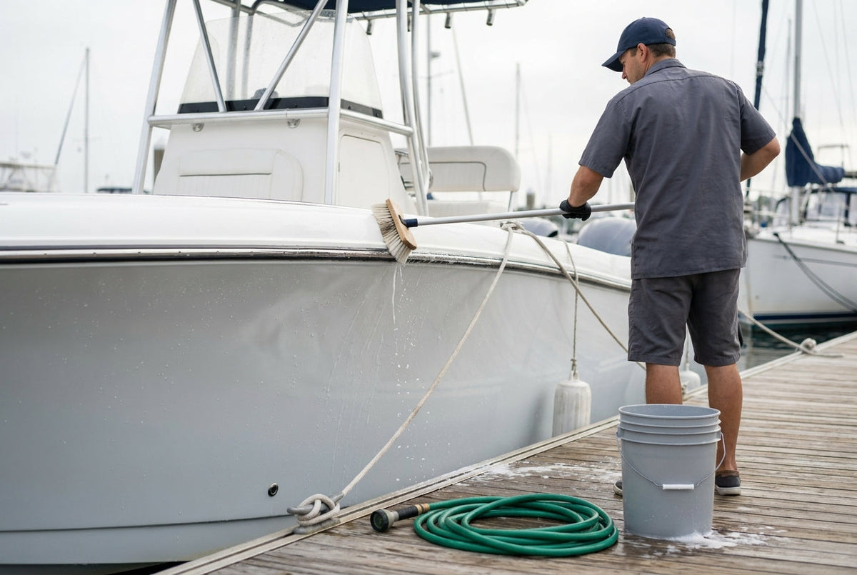 A Practical Guide to Recreational Boat Cleaning for Marina Operations header image