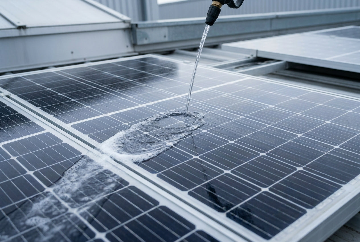 Sustainable Cleaning for Solar Panels: Enhancing Energy Efficiency and Longevity header image